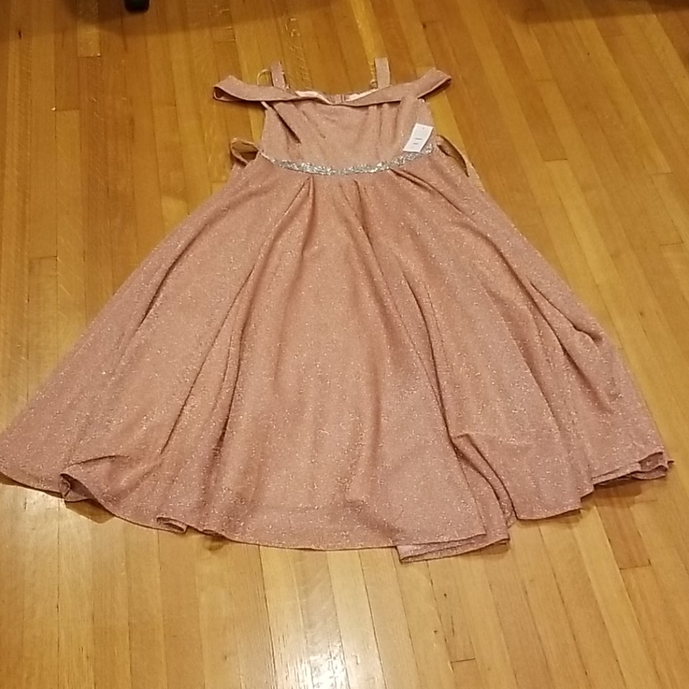 Rose gold dress brand new with tags.  Size 16